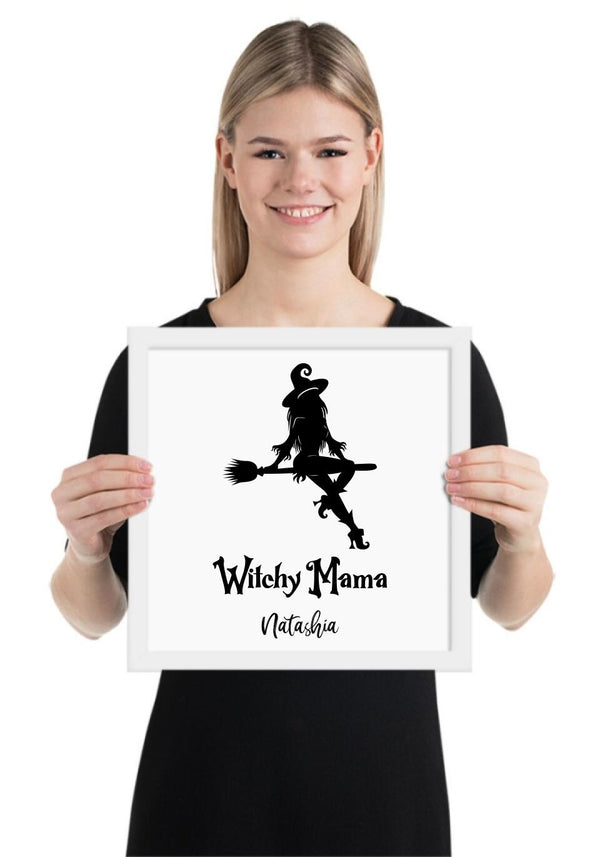 Personalized Sexy Witch Mama With Name Poster