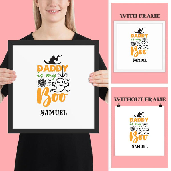 Personalized Halloween Daddy Boo Poster for Dad
