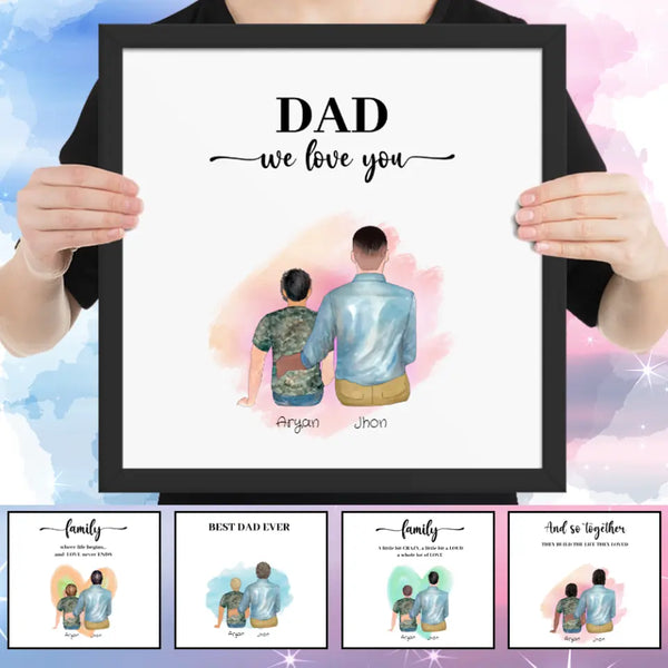 Personalized Dad & Son Poster