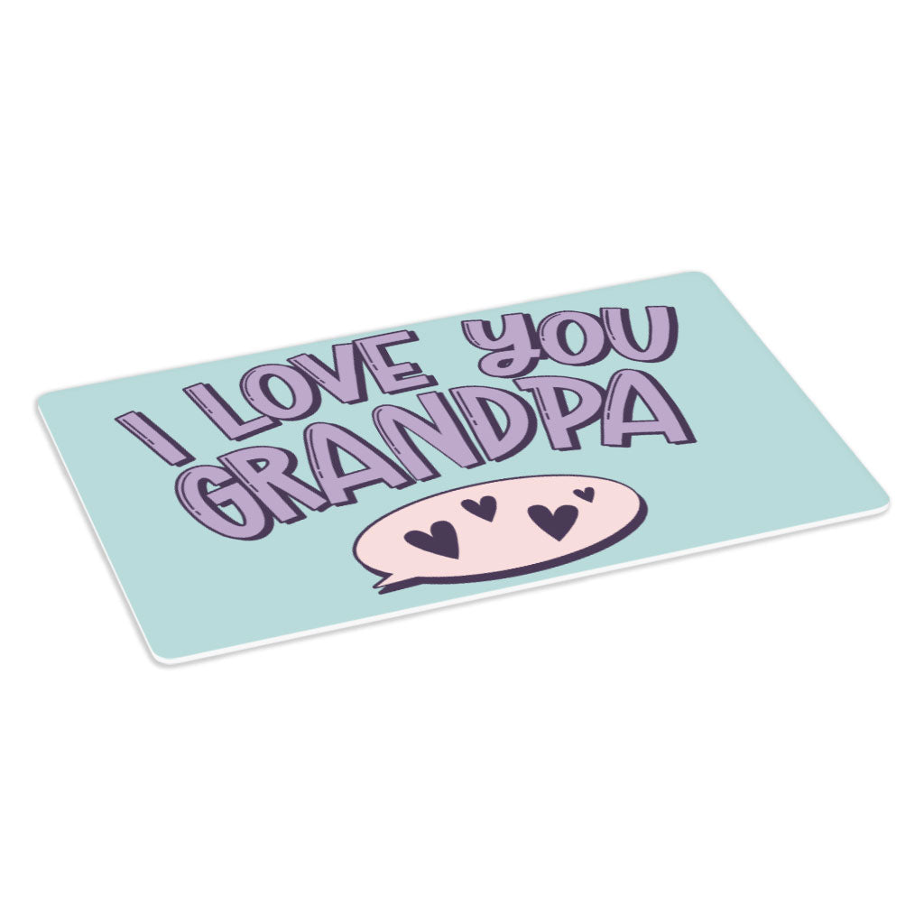 I Love You Grandpa Placemats 2 PCS - Cute Placemats for Kitchen Table - Print Table Mats