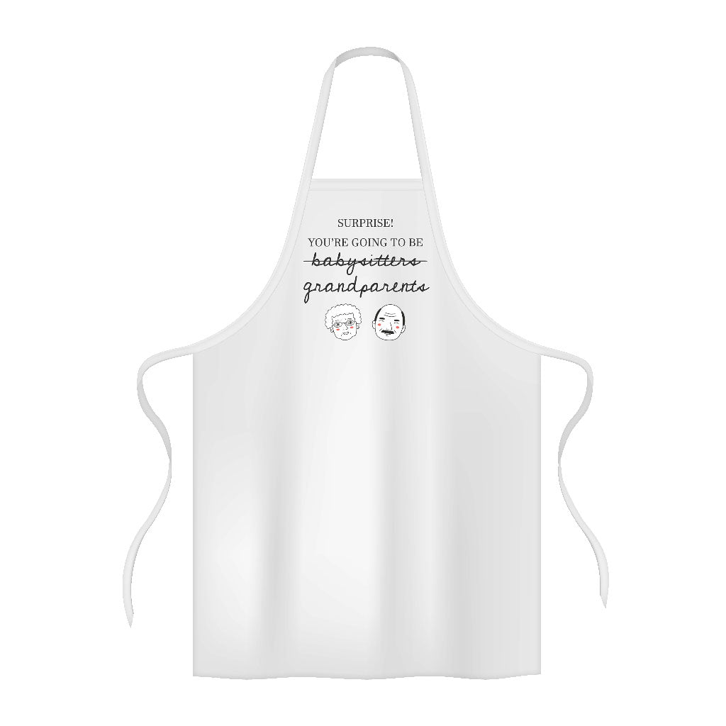 You're Going to Be Grandparents Apron - Print Cooking Apron - Word Art Apron for Men for Women