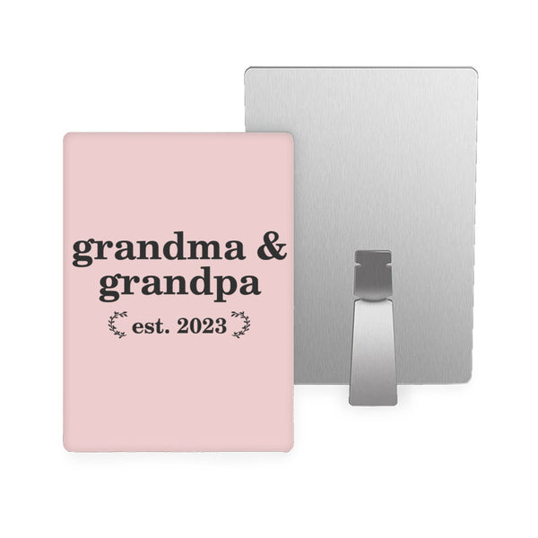 Grandma and Grandpa Metal Photo Prints - Word Art Decor Pictures - Unique Decor Pictures