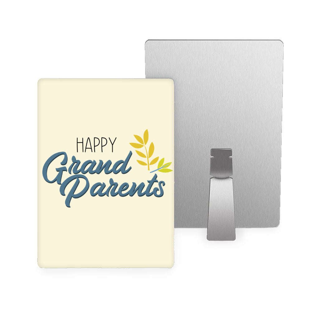 Happy Grandparents Metal Photo Prints - Word Print Decor Pictures - Cute Decor Pictures