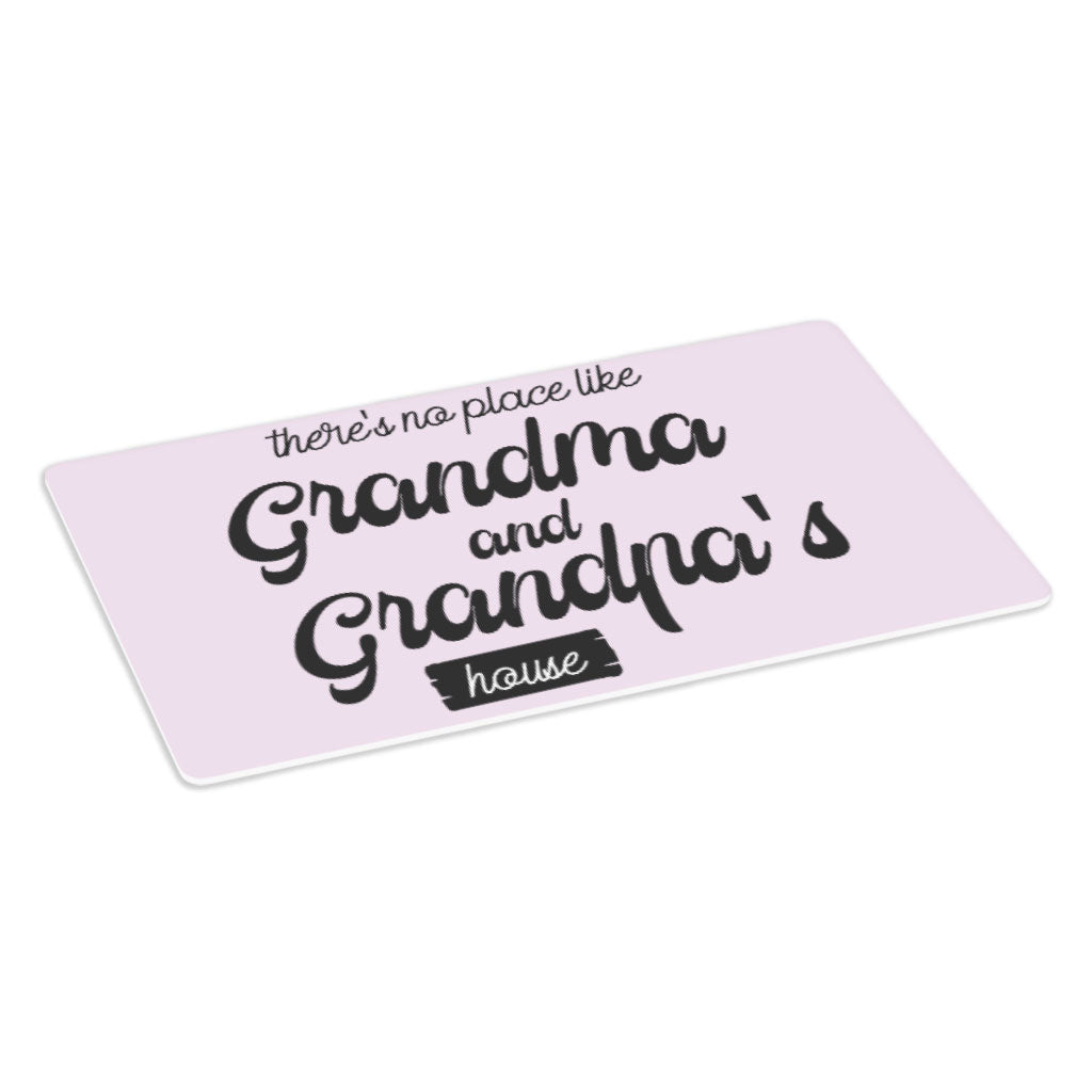 No Place Like Grandparent's Home Placemats 2 PCS - Art Placemats for Kitchen Table - Phrase Table Mats