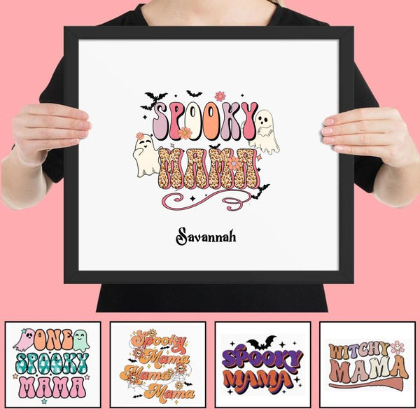 Halloween Groovy Witchy Spooky Mama Poster