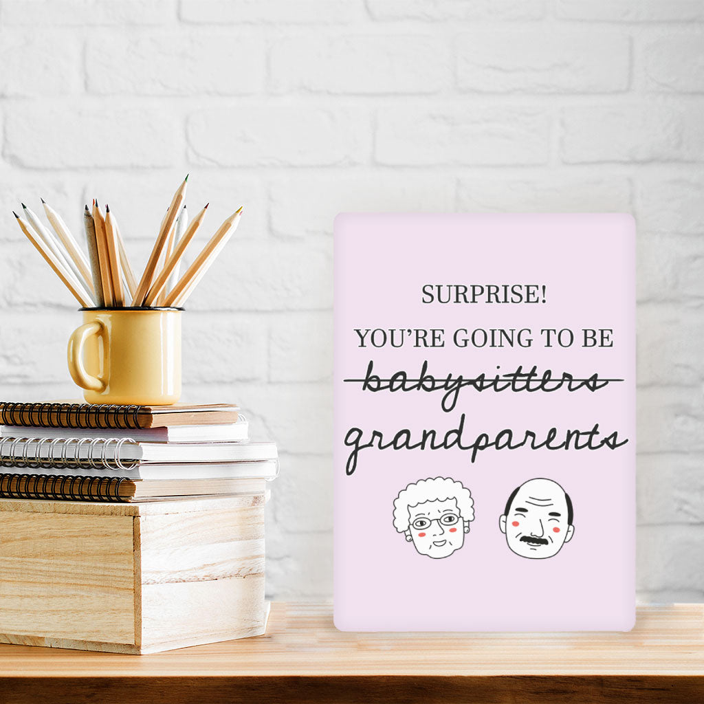 You're Going to Be Grandparents Metal Photo Prints - Print Decor Pictures - Word Art Decor Pictures