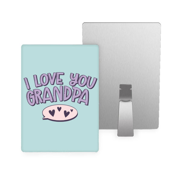 I Love You Grandpa Metal Photo Prints - Cute Decor Pictures - Print Decor Pictures