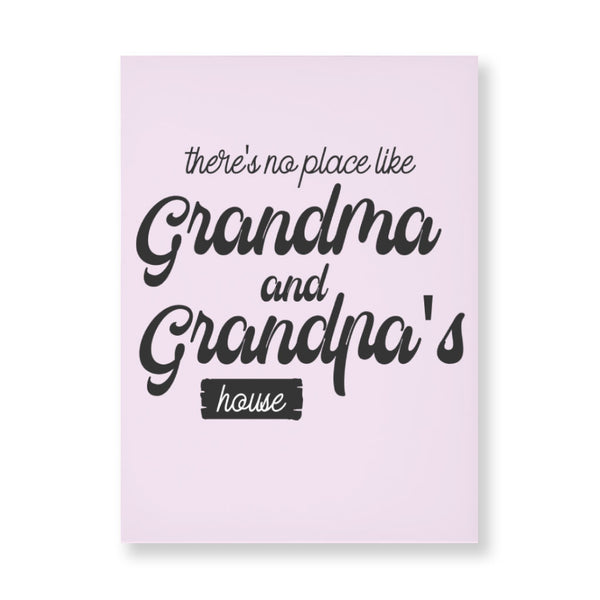 No Place Like Grandparent's Home Wall Picture - Art Stretched Canvas - Phrase Wall Art