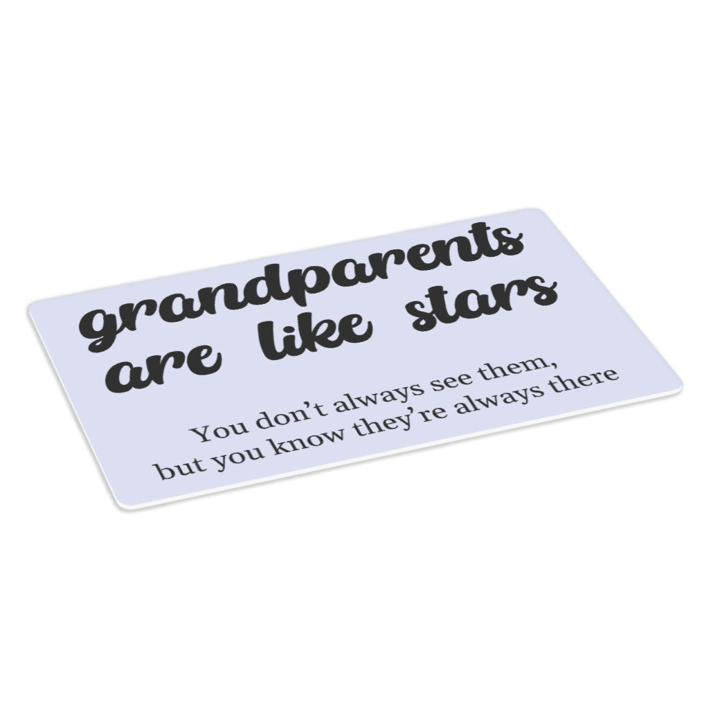 Grandparents Are Like Stars Placemats 2 PCS - Phrase Placemats for Kitchen Table - Minimalist Table Mats