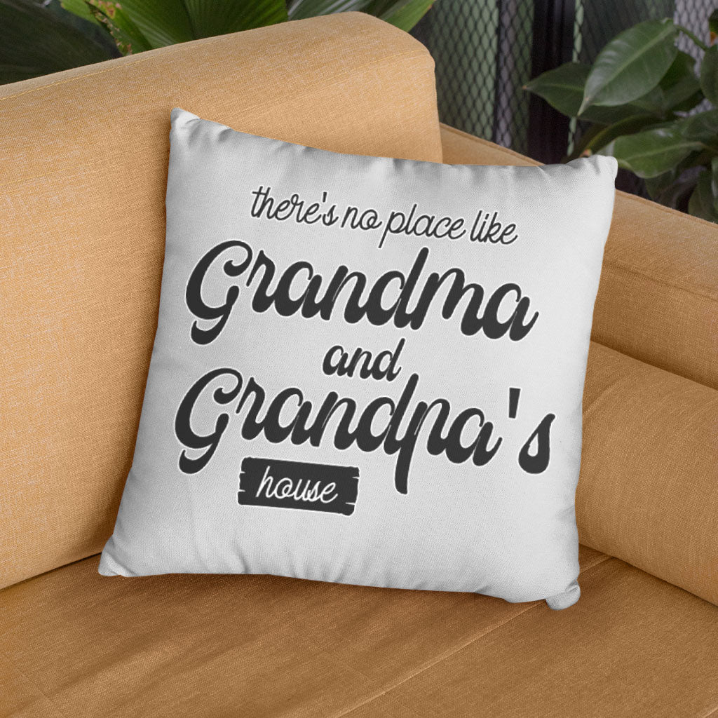 No Place Like Grandparent's Home Square Pillow Cases - Art Pillow Covers - Phrase Pillowcases